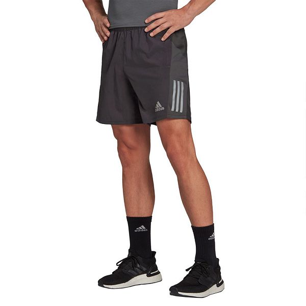 Black Men's Adidas OWN The Run 5´´ Shorts Pants | 1243098-KO