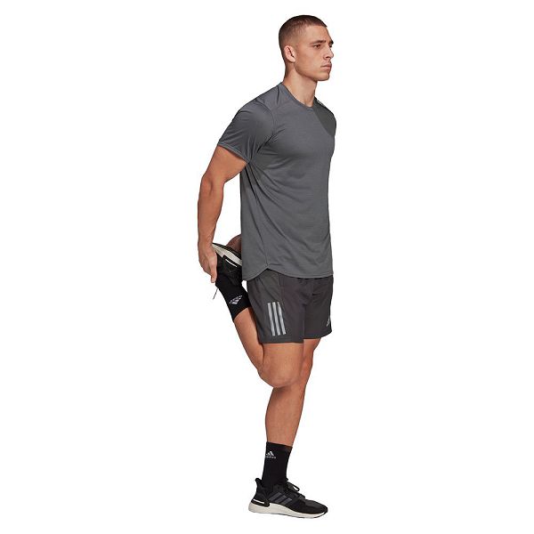 Black Men's Adidas OWN The Run 5´´ Shorts Pants | 1243098-KO