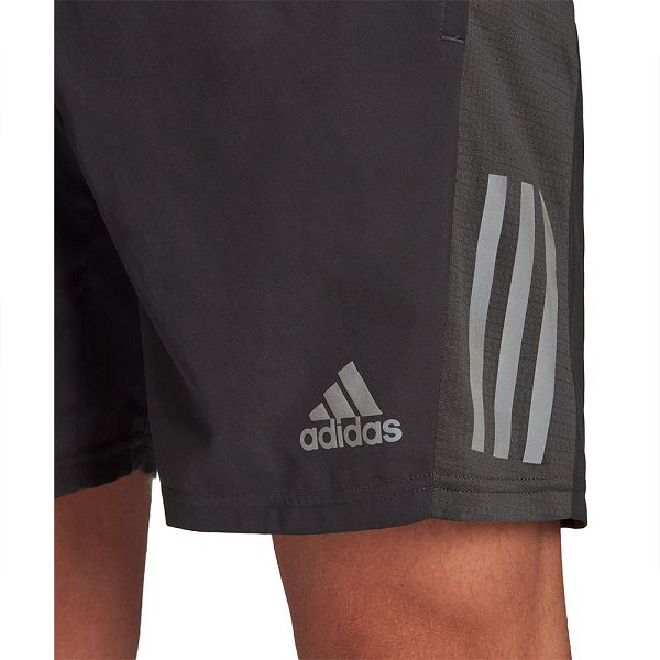 Black Men's Adidas OWN The Run 5´´ Shorts Pants | 1243098-KO