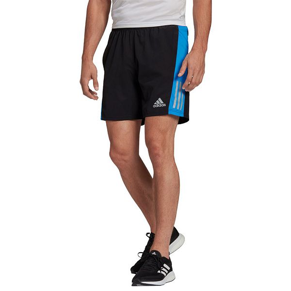 Black Men's Adidas Own The Run 9´´ Shorts Pants | 1520689-BW