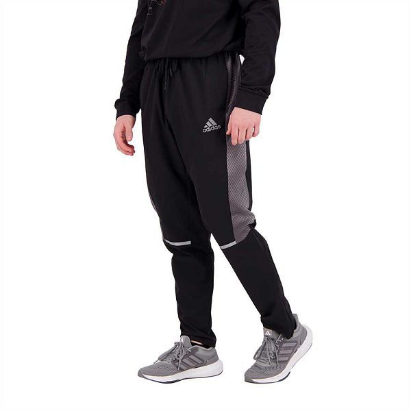 Black Men's Adidas Own The Run Colorblock Joggers Pants | 4298075-BD