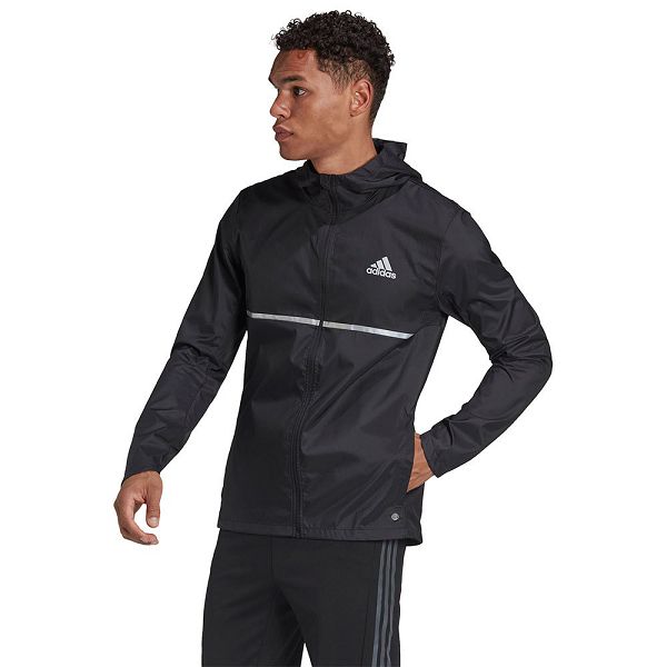 Black Men's Adidas Own The Run H58592 Jackets | 9820153-EK