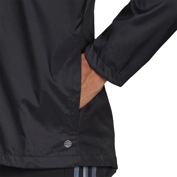 Black Men's Adidas Own The Run H58592 Jackets | 9820153-EK