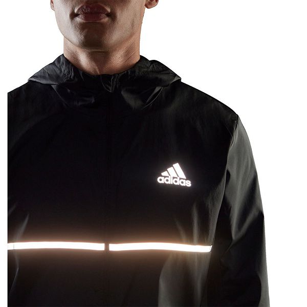 Black Men's Adidas Own The Run H58592 Jackets | 9820153-EK