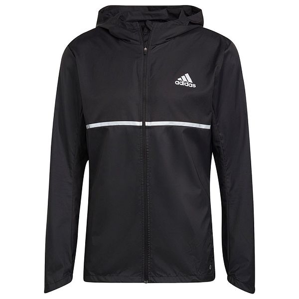 Black Men\'s Adidas Own The Run H58592 Jackets | 9820153-EK