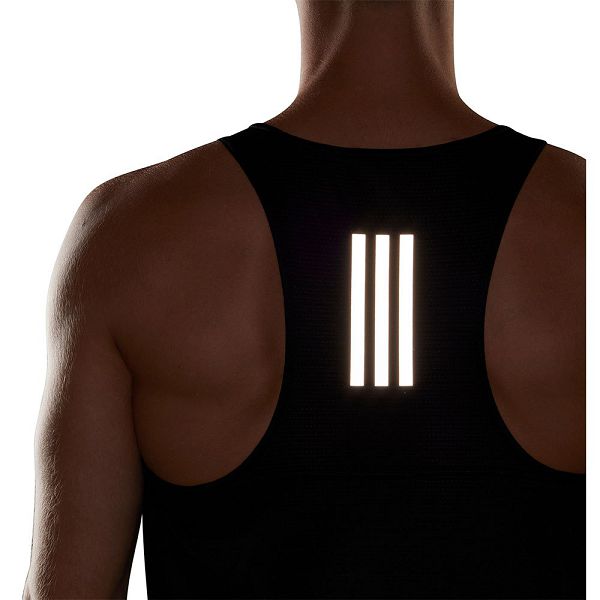 Black Men's Adidas Own The Run Sleeveless T Shirts | 6538942-OJ