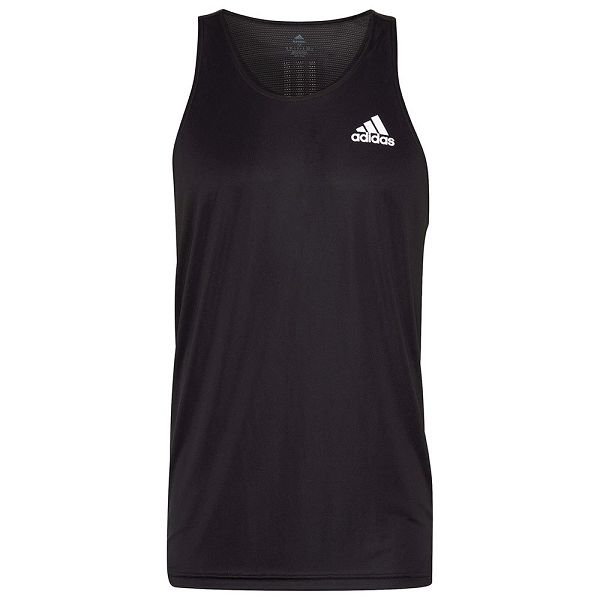 Black Men\'s Adidas Own The Run Sleeveless T Shirts | 6538942-OJ