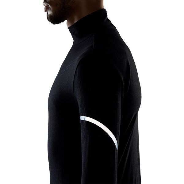 Black Men's Adidas PK Midlayer Sweatshirts | 9451082-OW