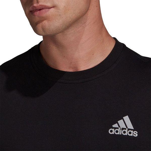 Black Men's Adidas Reflective Sweatshirts | 8470195-TC