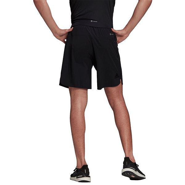 Black Men's Adidas Run Icon 3 Bars 9´´ Shorts Pants | 0748396-IW