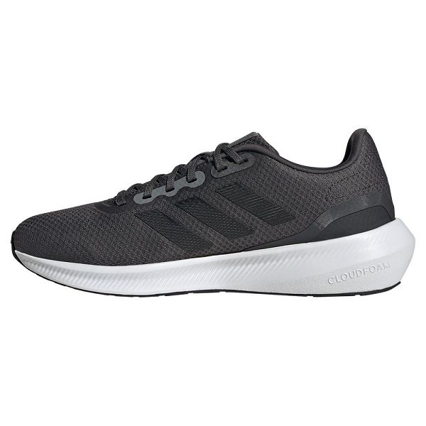 Black Men's Adidas Runfalcon 3.0 Wide Running Shoes | 7894653-ZI