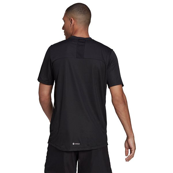 Black Men's Adidas Season Short Sleeve T Shirts | 5602378-WP