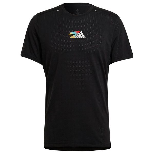 Black Men's Adidas Signature Short Sleeve T Shirts | 9251478-IR