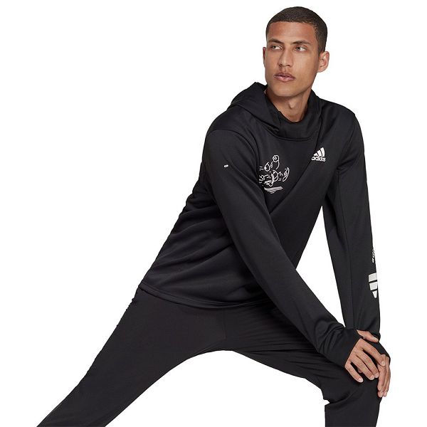 Black Men's Adidas Signature Sweatshirts | 2673014-GO