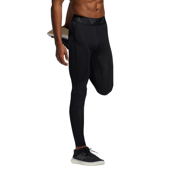 Black Men's Adidas Techfit Leggings | 6392487-OB