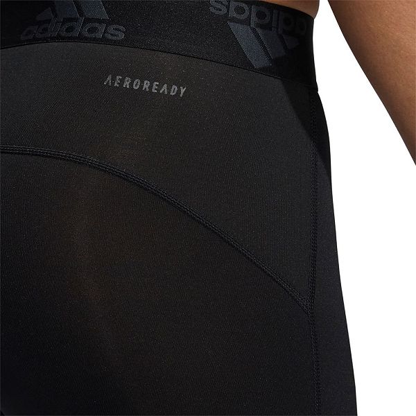 Black Men's Adidas Techfit Short Leggings | 1267308-BY