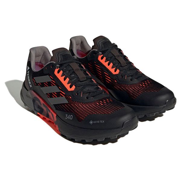 Black Men's Adidas Terrex Agravic Flow 2 Goretex Trail Running Shoes | 2956037-XC