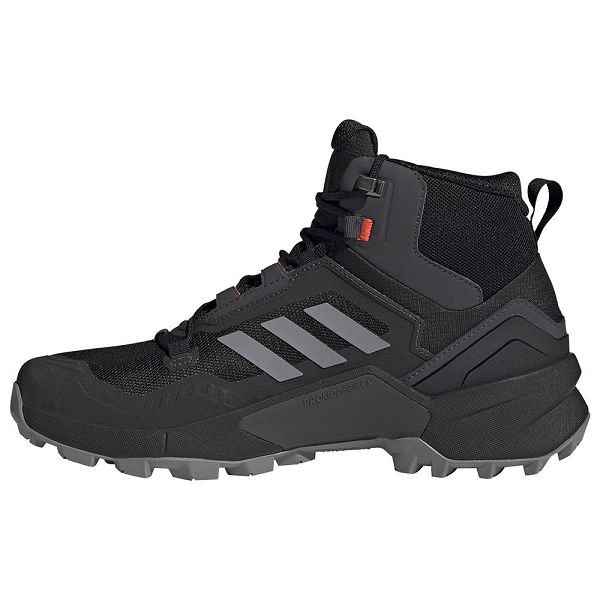 Black Men's Adidas Terrex Swift R3 Mid Goretex Hiking Shoes | 9041276-AR