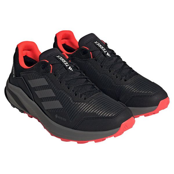 Black Men's Adidas Terrex Trailrider Goretex Trail Running Shoes | 5472691-MY