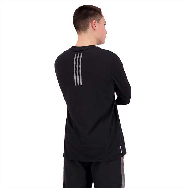 Black Men's Adidas X-City G Long Sleeve T Shirts | 8172946-NW