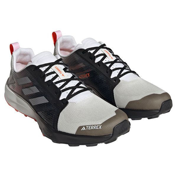 Black/White Men's Adidas Terrex Speed Flow Trail Running Shoes | 6325480-OF