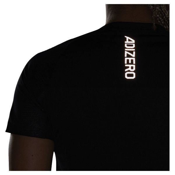 Black Women's Adidas Adizero Short Sleeve T Shirts | 4120687-CV