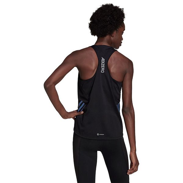 Black Women's Adidas Adizero Sleeveless T Shirts | 3674859-QO