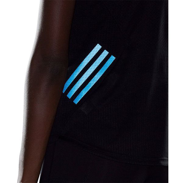 Black Women's Adidas Adizero Sleeveless T Shirts | 3674859-QO