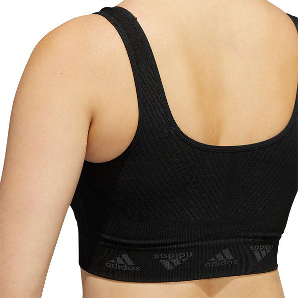 Black Women's Adidas Aeroknit Sports Bra | 2685739-IW