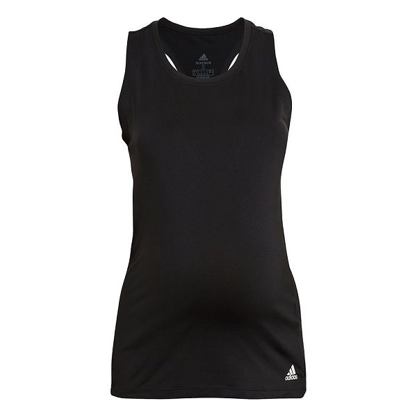 Black Women's Adidas Aeroready Designed 2 Move Sport Maternity Sleeveless T Shirts | 6293085-LG