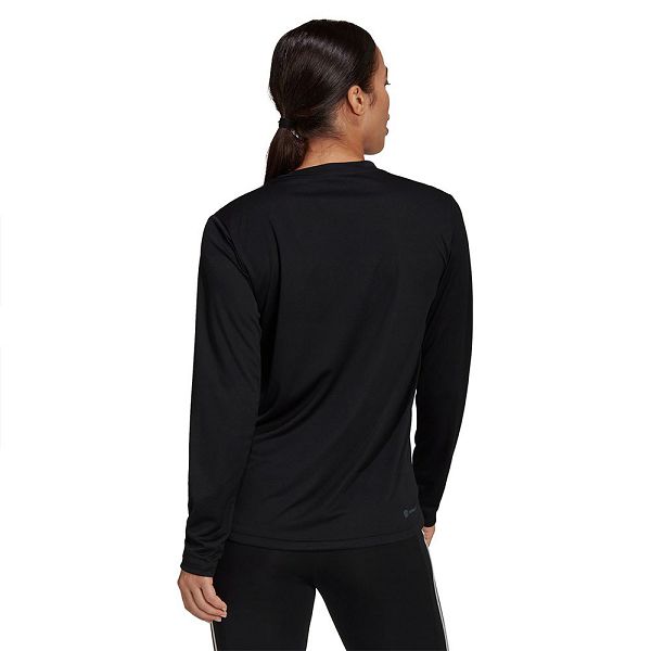 Black Women's Adidas BL Long Sleeve T Shirts | 5742936-IC