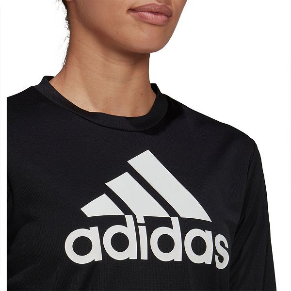 Black Women's Adidas BL Long Sleeve T Shirts | 5742936-IC