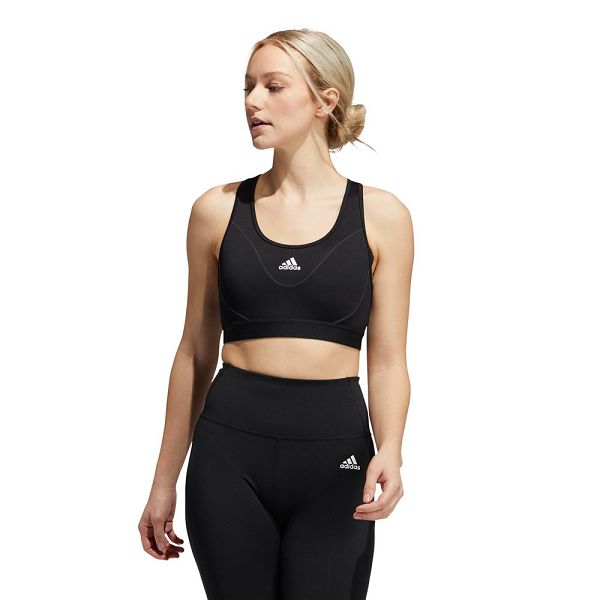 Black Women's Adidas BT RefIective Sports Bra | 7041268-VE