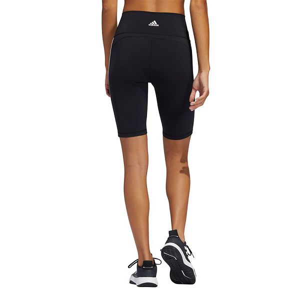 Black Women's Adidas Believe These 2.0 3 Stripes Short Leggings | 9386510-NU