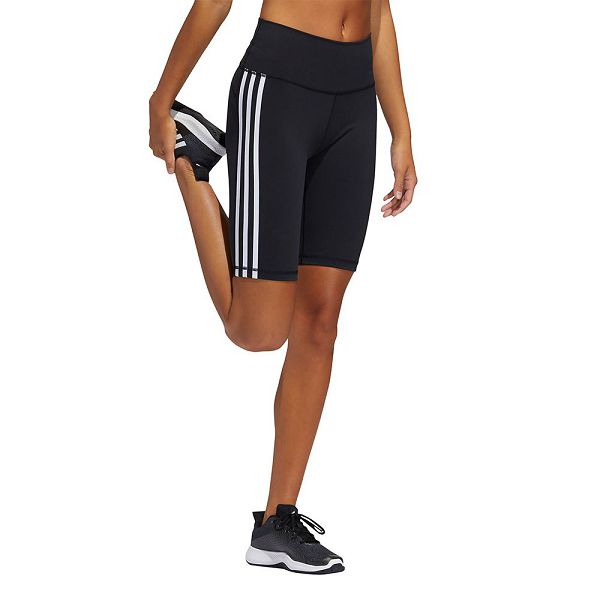 Black Women's Adidas Believe These 2.0 3 Stripes Short Leggings | 9386510-NU