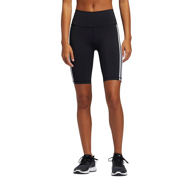 Black Women\'s Adidas Believe These 2.0 3 Stripes Short Leggings | 9386510-NU