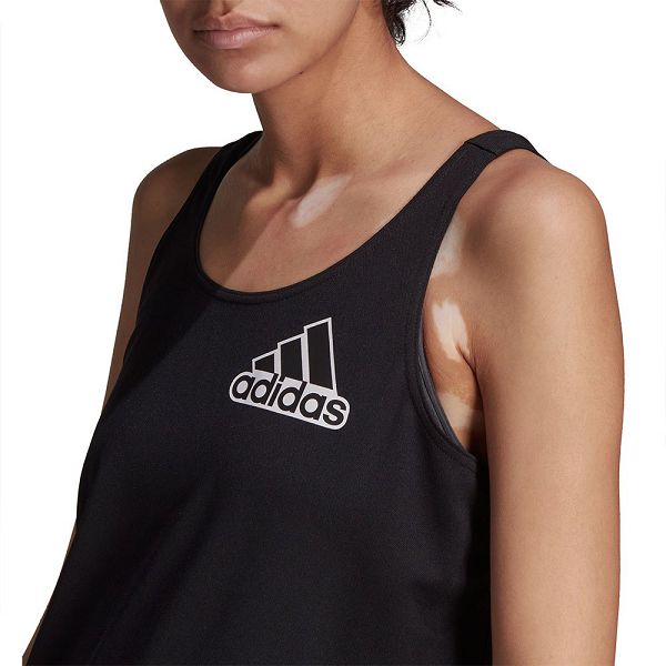 Black Women's Adidas Bluv Q1 Sleeveless T Shirts | 9072643-GQ