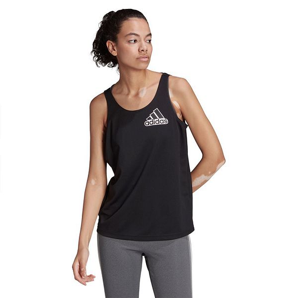 Black Women\'s Adidas Bluv Q1 Sleeveless T Shirts | 9072643-GQ