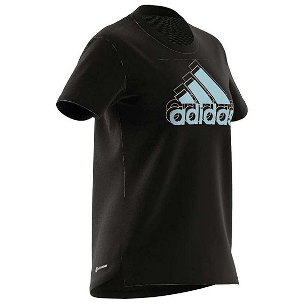 Black Women's Adidas Brand Love Short Sleeve T Shirts | 6927801-YC