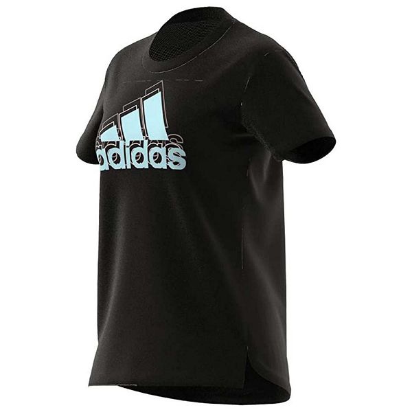 Black Women's Adidas Brand Love Short Sleeve T Shirts | 6927801-YC