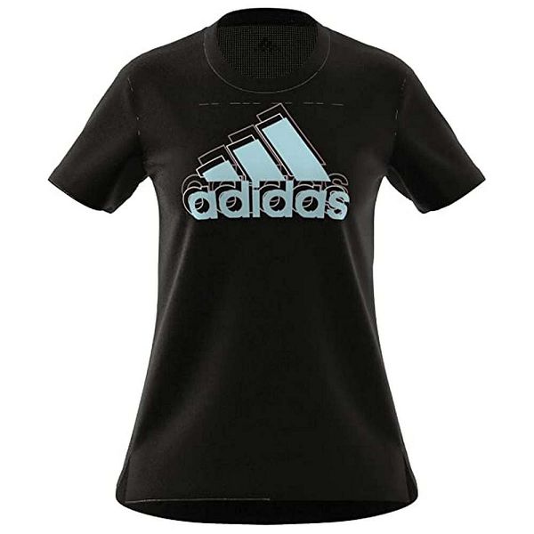 Black Women\'s Adidas Brand Love Short Sleeve T Shirts | 6927801-YC