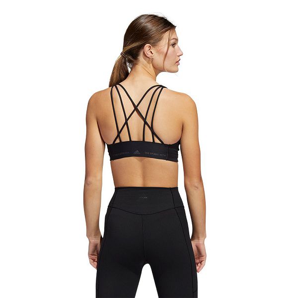 Black Women's Adidas Coreflow Medium-Support Sports Bra | 1653274-GZ