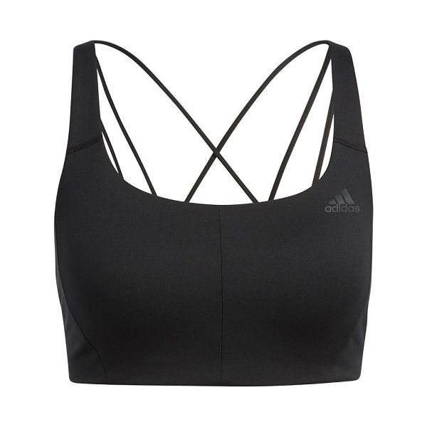 Black Women's Adidas Coreflow Medium-Support Sports Bra | 1653274-GZ