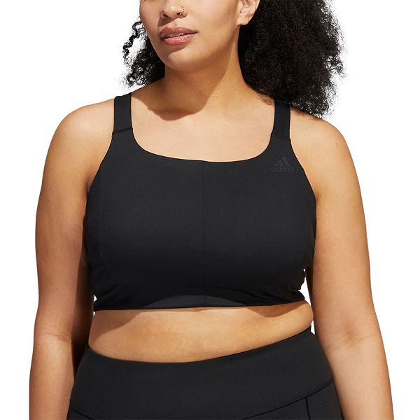 Black Women\'s Adidas Coreflow Medium-Support Big Sports Bra | 8607534-LU