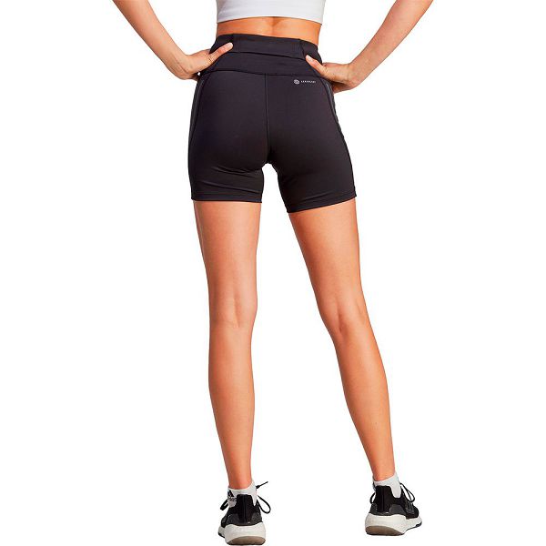 Black Women's Adidas Dailyrun 3S 5´´ Short Leggings | 7903614-CO