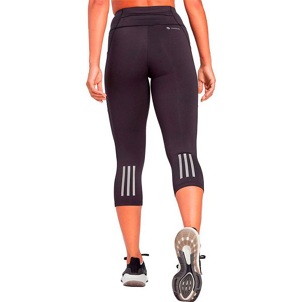 Black Women's Adidas Dailyrun 3/4 Leggings | 6824153-RA