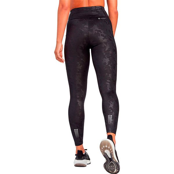 Black Women's Adidas Dailyrun Camo Leggings | 2089576-IE