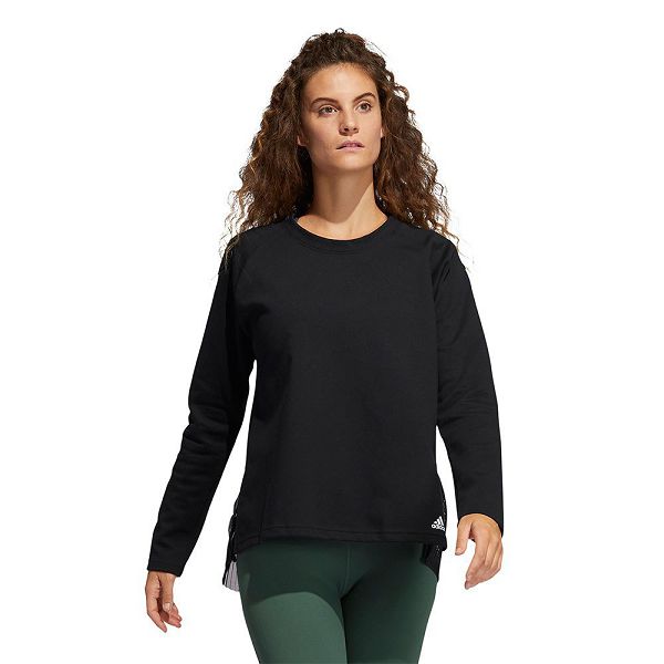 Black Women\'s Adidas Dance Layering Long Sleeve T Shirts | 5672891-IF