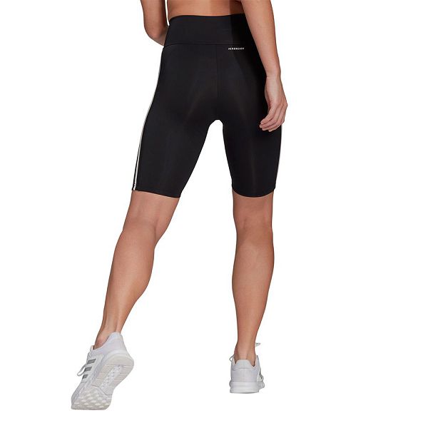 Black Women's Adidas Designed 2 Move High Rise Short Leggings | 6740285-TK