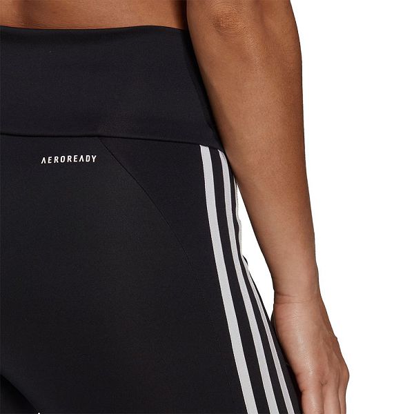 Black Women's Adidas Designed 2 Move High Rise 3 Stripes 7/8 Leggings | 9562341-FN